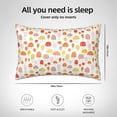 thumbnail image 6 of Easygdp Cute Cartoon Mushrooms Pillowcase 20×30 inches, Throw Pillowcase with Invisible Zipper for Bedroom, Sofa, Office, 6 of 8