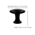 thumbnail image 6 of OLIVE- 10 Pack Round Disk Knobs *Matte Black* Kitchen Bath Cabinet Hardware Pull Handle, 6 of 6