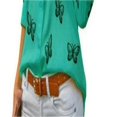 thumbnail image 6 of LYMAYTER Women‌ Fashion Shirts Summer Casual Butterfly Print Long Sleeve Lapel Button for Shirt Tops S-4XL, 6 of 8