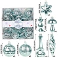 thumbnail image 3 of 28Pcs Christmas Ball Ornaments, Light Blue Hanging Spherical Pendants, Shatterproof Tree Decorations for Christmas Tree Home Party Wreath Garland, Holiday Baubles, 3 of 6
