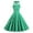 Green, variant on Qiopertar Women's Vintage Polka Dot Halter Neck Cocktail Dress Sleeveless Square Neck Retro Printed Party Dresses Stretchy Fashion, Yellow S