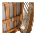 thumbnail image 4 of Christopher Knight Home Outdoor Wood Lounge Chair with Woven Rope Accents, Grey Cushion, 4 of 11