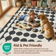 thumbnail image 4 of Design&I 3'x5' Washable Area Rug Low Profile & Durable Daily Traffic Ready Door Curved Checkerboard Geometric Contemporary Decorative Front for Home Office, Hallway, 4 of 7
