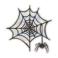 thumbnail image 3 of Feltree Halloween Window Clings, Spider Web Design Window Stickers, 12 Inches Removable PVC Cling Film for Halloween Decor, Easy to Apply & Remove Without Residue, 3 of 7