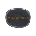 thumbnail image 5 of Almencla Small Engraved Stones Pocket Stones Polished Engraved "happiness" Lettering Flat Oval Encouragement Rocks Palm Stones for Home Decor Black, 5 of 8
