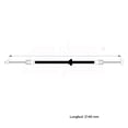thumbnail image 2 of Cable Chicote Liberador De Cofre Compatible Con Ford F150 3.5L 3.7L 4.6L 5.0L 6.2L 2009 2010 2011 2012 2013 2014 Lobo Harley Davidson K Ranch CAHSA Cable Chicote Acelerador, 2 of 6