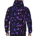 thumbnail image 7 of Pofeuu Galaxy Lightning Print Mens Casual Hooded Collar Drawstring Hoodies Pullover Sweatshirts Casual Long Sleeve Shirts-4X-Large, 7 of 7