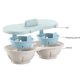thumbnail image 2 of Injueey Microondas Horno Huevos Cazador furtivo Doble taza Huevo Cocina Molde de vapor Herramienta de cocina Utensilios de cocina para el hogar Cocina y Comedor Injueey HA1317-00B, 2 of 6