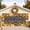 Black, Pumpkin, Sunflower Yellow, Olive, variant on Pumpkins Thanksgiving Garage Door Cover, Fall Checkered Elegant Farmhouse Garage Door Decorations with Ropes, Outdoor Hanging Banner Backdrop for Holiday Party Courtyard Porch Wall Decor 6x13ft