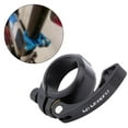 thumbnail image 4 of Abrazadera de tija de sillín de bicicleta de liberación rápida para tija de sillín de 33,9 mm de aleación de aluminio anodizado Negro, 4 of 9