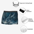 thumbnail image 3 of Pofeuu Mysterious Moonlit Mountains Print Men’s Boxer Briefs, Moisture-Wicking Underwear, Regular,Trunk-XX-Large, 3 of 5