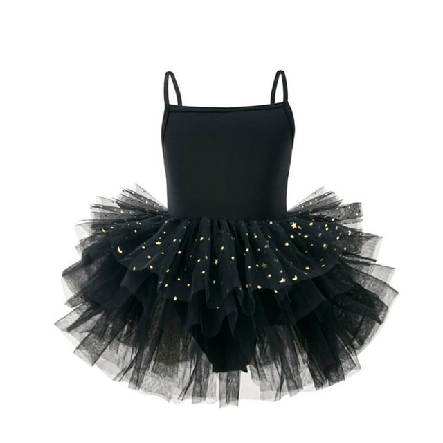 Combinaison de Danse Ballet pour Filles, Robe d'Entraînement Sans Manches en Sequins et Maille avec Bretelles Réglables, Rose, Taille 120 cm