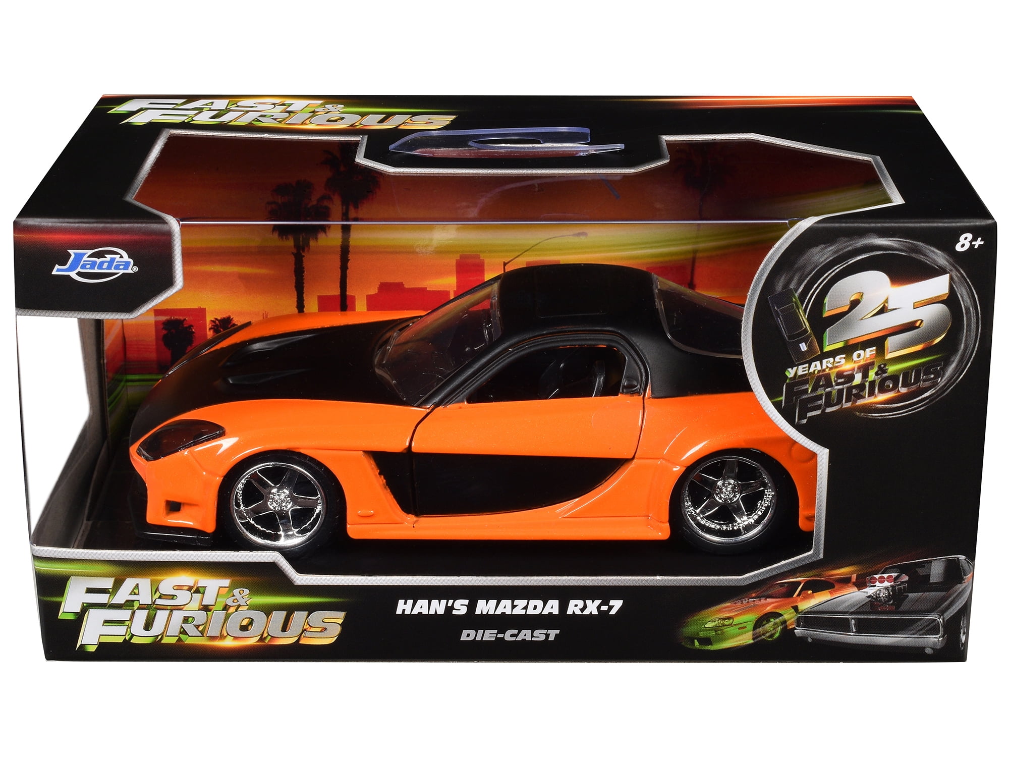 Han's Mazda RX-7 RHD Orange Metallic and Black 