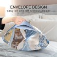 thumbnail image 4 of Yayeee Pillowcase Standard Size Set of 2 Satin Wrinkle Resistant Pillow Case, Winter Mountain, 4 of 8