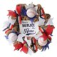 thumbnail image 2 of Corona de béisbol inspiradora de 13,78 pulgadas para ventana de fiesta deportiva rojo azul, 2 of 7