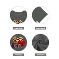 thumbnail image 6 of XCHQRTI Women Leopard Heart T-Shirt Plus Size Short Sleeve Graphic Shirt Valentine's Day Top, 6 of 7