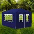 thumbnail image 4 of Patio Outdoor Gazebo Party Tent Canopy White/Blue 10'x 13/ 10'x 20'/ 10'x 30', 4 of 20