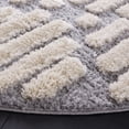 thumbnail image 3 of Safavieh Hi-Lo Abby Diamond Shag Area Rug, Gray/Beige, 6'7" x 6'7" Round, 3 of 7