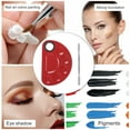 thumbnail image 5 of Unique Bargains 1 Set Foundation Spatula and Palette Set Semicircle Makeup Artist Tools Red, 5 of 5