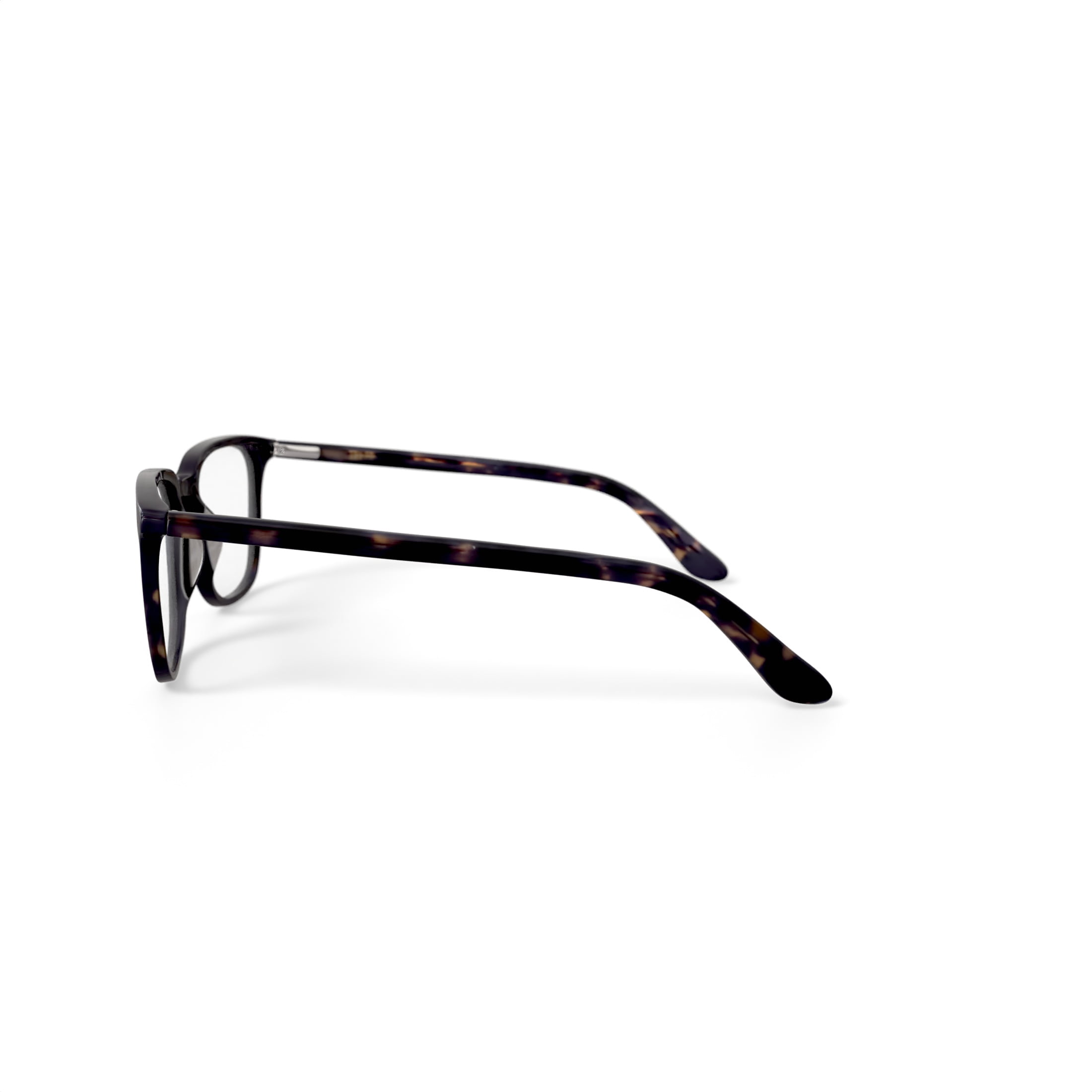 Walmart Men's MC004 Daniel Square Prescription Eyeglasses with Case, Brown Tortoise