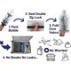 thumbnail image 2 of Upgraded Set of 4 Reusable Wine Wings Bottle Protector Sleeve Travel Bag Luggage Leak Proof, 2 of 5