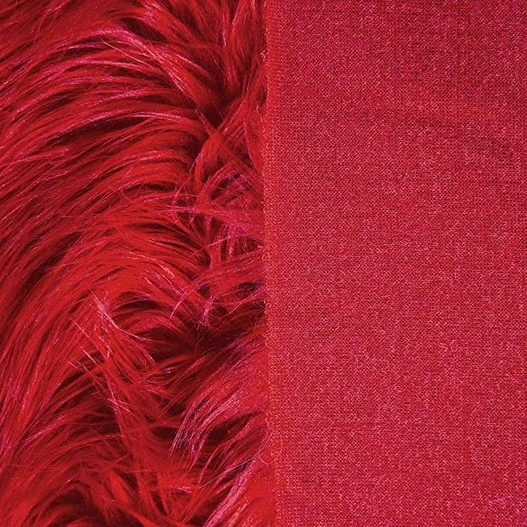 FabricLA Shaggy Faux Fur Fabric by The Yard - 180 x 60 Inches (455 cm x  150