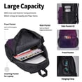 thumbnail image 4 of Balery Black Dark Blue Purple Mochila escolar 3 en 1 para niños: mochila resistente con lonchera térmica y estuche para lápices. Mochila escolar para niños y niñas., 4 of 7