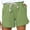 Green, variant on Floenr Women's shorts,Womens Plus Size Drawstring Casual Elastic Waist Pocket Loose Solid Shorts Pants