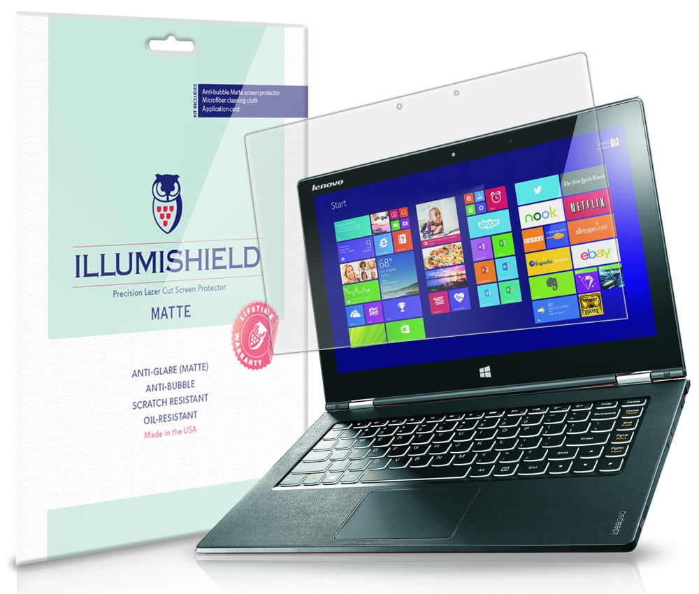 iLLumiShield Matte Screen Protector w AntiGlare/Print 2x for Lenovo