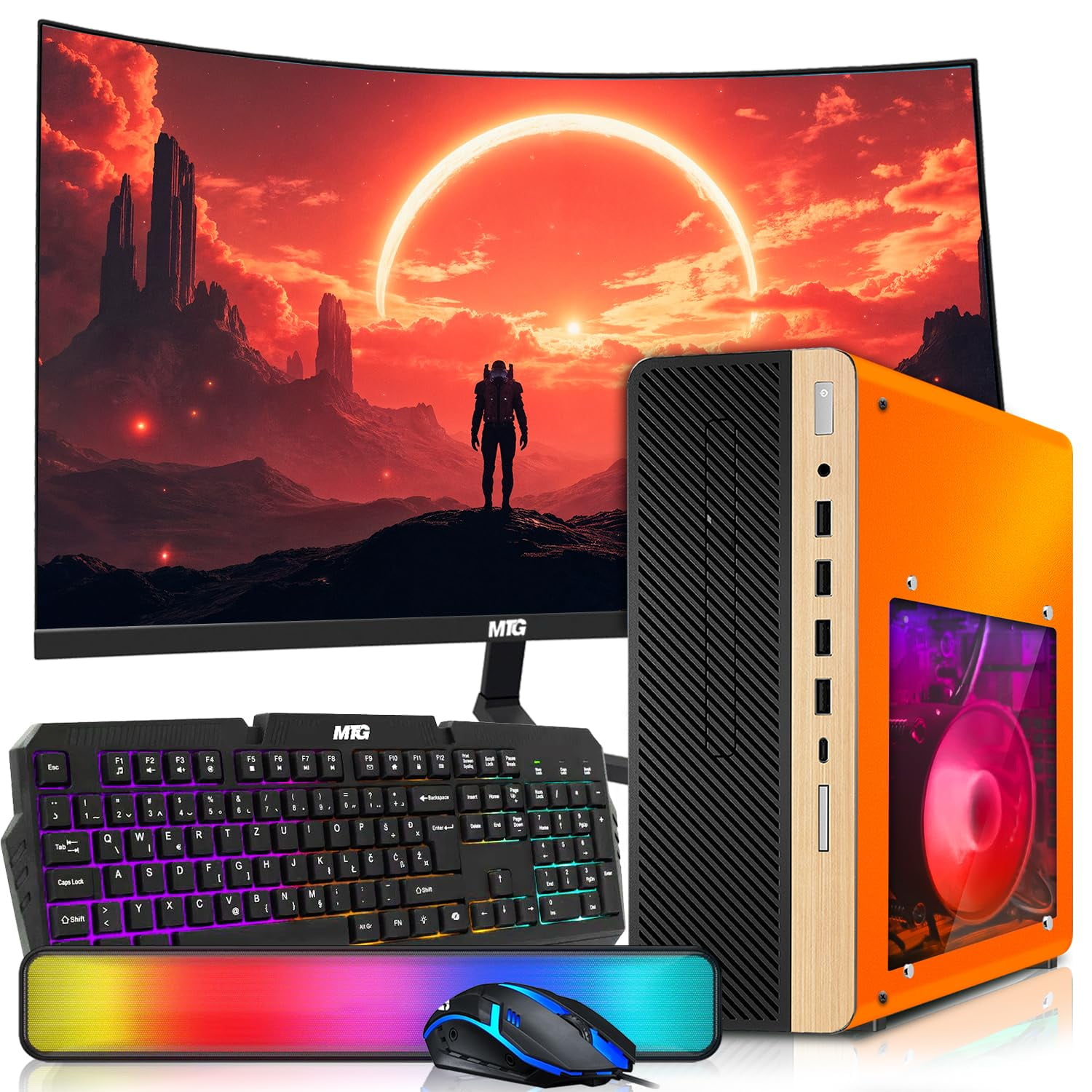 Restored HP Half Light Desktop Computer PC Phoenix AMD Ryzen 3 PRO ...