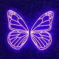 thumbnail image 4 of Handmadetneonsign Butterfly Wing Neon Sign, Butterfly Wall Art Decor, Coffee Shop Wall Decor, 4 of 5