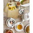 thumbnail image 4 of Sunflowers Kitchen Dish Towels for Drying Dishes Set of 2, Farmhouse Bees Spring Summer Watercolor Floral Leaf Waffle Weave Microfiber Hand Tea Bathroom Towels Quick Dry & Absorbent Towel 15.7x23.6, 4 of 7