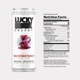 thumbnail image 2 of Lucky Energy Sugar Free Energy Drinks 16 Fl Oz Cans (12-Pack) Healthy Energy Drink. Red Ryder Punch with Maca, Ginseng, Taurine, Beta-Alanine, 200mg Caffeine (Packaging may vary)., 2 of 5