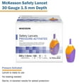 thumbnail image 3 of McKesson Safety Lancets, Pressure-Activated - 30 Gauge Needle, 1.5mm Depth, 100 Count, 20 Packs, 2000 Total, 3 of 5