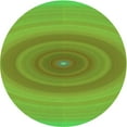 thumbnail image 1 of Ahgly Company Tapis Rond Lavable en Machine Intérieur Transitionnel Vert, 4 Pieds Rond, 1 of 7