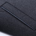 thumbnail image 6 of QHFBli Regular Fit Mens Trench Coat Men's Stand Woolen Coat Business Casual Winter Thickened Warm Grey XXL, 6 of 8