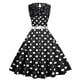 thumbnail image 4 of Vestidos para mujer Vestidos casuales Moda Encaje A Line Flare Vestido vintage Prom Swing Sin mangas Vestido de fiesta estampado Odeerbi  ODB-5, 4 of 9