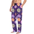 thumbnail image 2 of FORMRS Mens Pajama Pants with Pockets Cotton Sleepwear Lounge Bottoms Sizes S-2XL, Candy Cosmic Swirls, 2 of 7