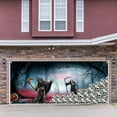GARENAS Halloween Decorations Garage : Themed Banner with Haunting