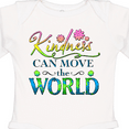 thumbnail image 4 of Inktastic Kindness Can Move the World- with flowers Boys or Girls Long Sleeve Baby Bodysuit, 4 of 5