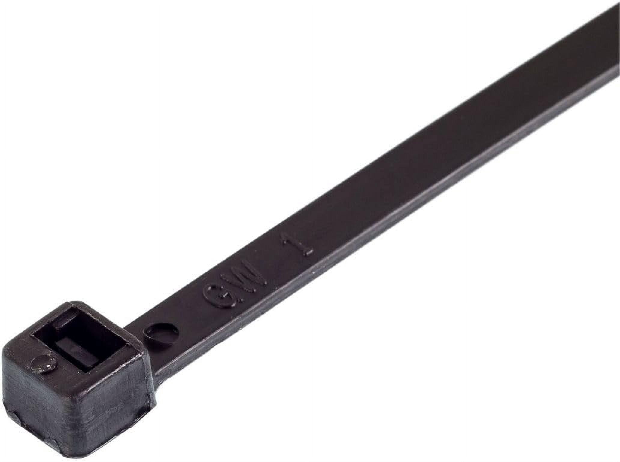 12 Inch Black Heavy Duty Zip Ties, 100 Pack, 120lb Strength, UV Resistant Nylon Cable Ties, Self-Locking 12" Tie Wraps