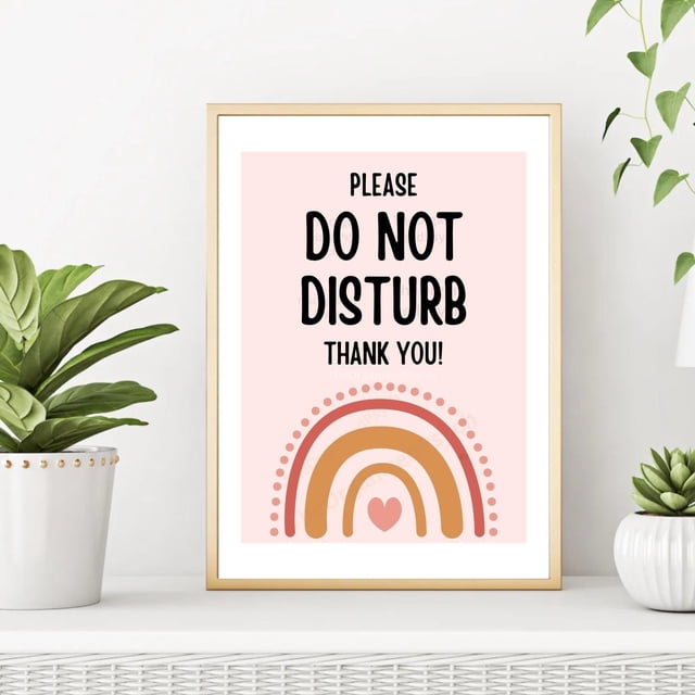 MoritanX Do Not Disturb Door Sign, Do Not Enter Door Sign, Testing In Progress Do Not Disturb Sign, Office Do Not Disturb Sign, Classroom Door Sign