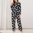 thumbnail image 2 of Balery Cool Gamepad Conjunto de Pijama con Estampado para Mujer, Conjunto de Dos Piezas con Manga Larga, Ropa de Dormir Suave con Bolsillos, Pijamas Cómodos-Small, 2 of 7