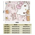 thumbnail image 2 of Hello Kitty Throw Blanket, Cozy Flannel Blankets For Boys Girls, Super Soft Warm Blanket For Couch Sofa Bed, 2 of 9
