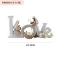 thumbnail image 3 of Resina AMOR/FAMILIA Alfabeto inglés Estatua Arte Ornamento para fiesta de boda (D) Ehuebsd Libre de BPA, 3 of 8