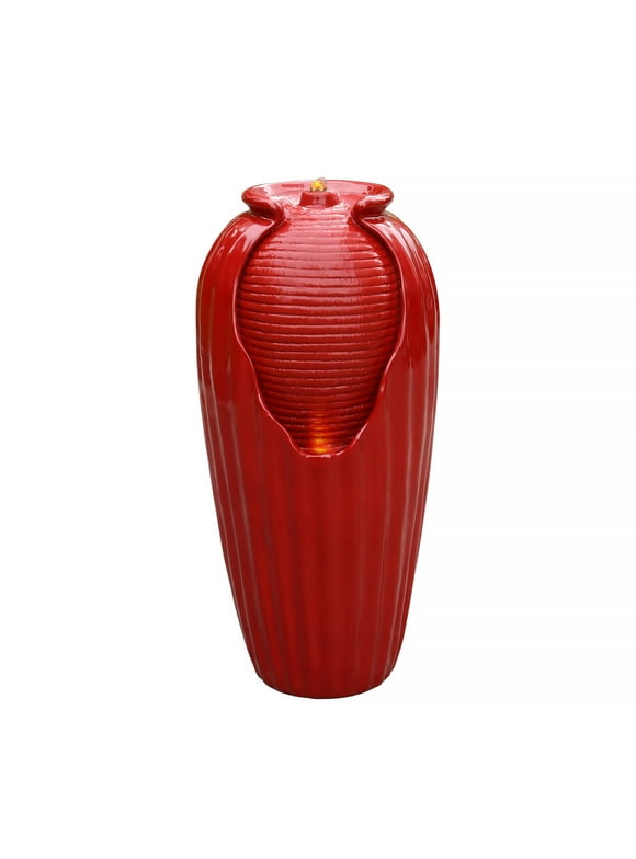Teamson Home 32.01" LED Vase Water Fountain