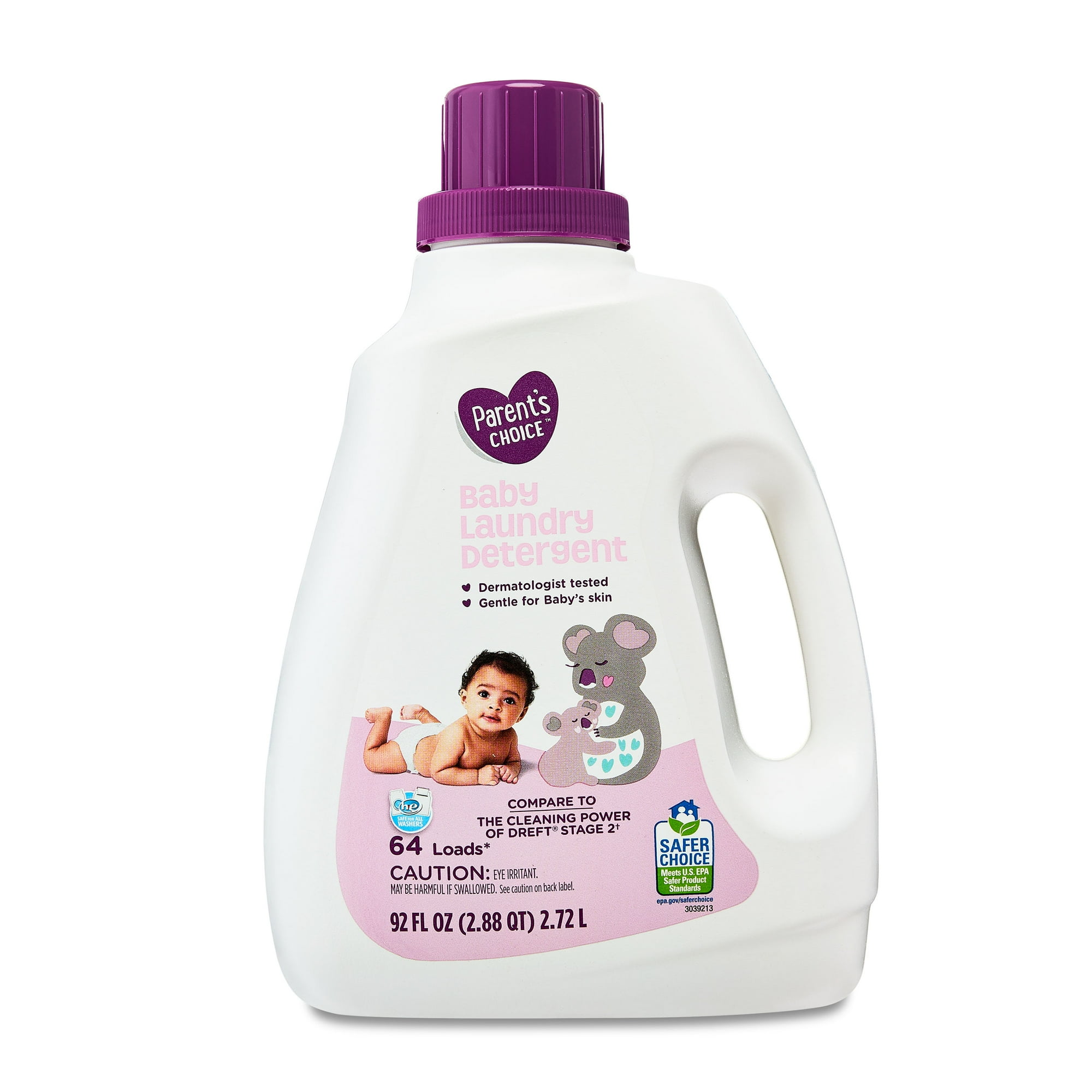 Parent's Choice Baby Laundry Detergent, 92 fl oz, 64 Loads