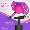 thumbnail image 5 of Flybar Pogo Trick Ball for Kids, Balance Bounce Board Toy, Textured Anti-Slip Deck For Secure Jumping, Indoor & Outdoor Toy For Boys & Girls, Supports Up To 160 Lbs, Includes Hand Pump, Unicorn, 5 of 7