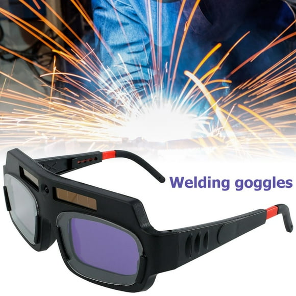 DEBGFS Auto Darkening Welding Glasses True Color View Welder Glasses Optical Clarity Welding Goggle Solar Eye Protection Welding Glasses for Electric Welding Cutting Grinding