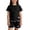 Black, variant on Summer Knit 2 In 1 Style For Kids Casual Short Sleeve Top With Bottom Trousers Lightweight Outfit For Boys & Girls Girls Casual Outfit Sets